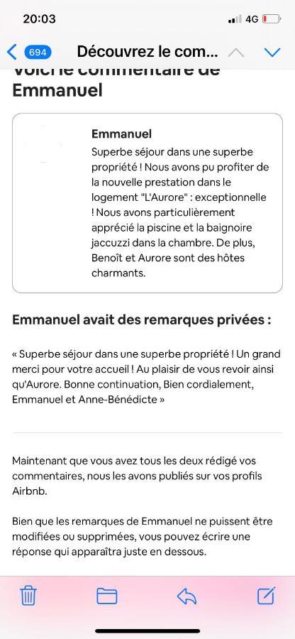 L'aurore De Charme, Clim Jacuzzi, Sauna, Piscine Chauffée Cuisine...